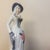 Vintage Mid-Century Glazed Porcelain Figurine of a Victorian Lady With Parasol For Sale - Image 4 of 12