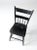 Antique Primitive Black Plank Seat Chair For Sale - Image 6 of 9