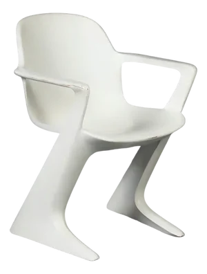 White Kangaroo Chair by Ernst Moeckl for Horn, 1960s