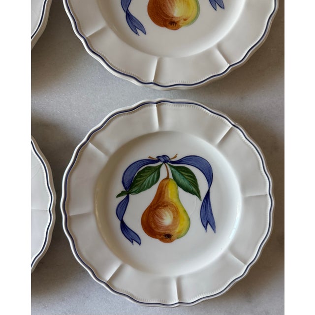 Vintage French Bistro Lunch Plates - Set of 4 For Sale - Image 4 of 9