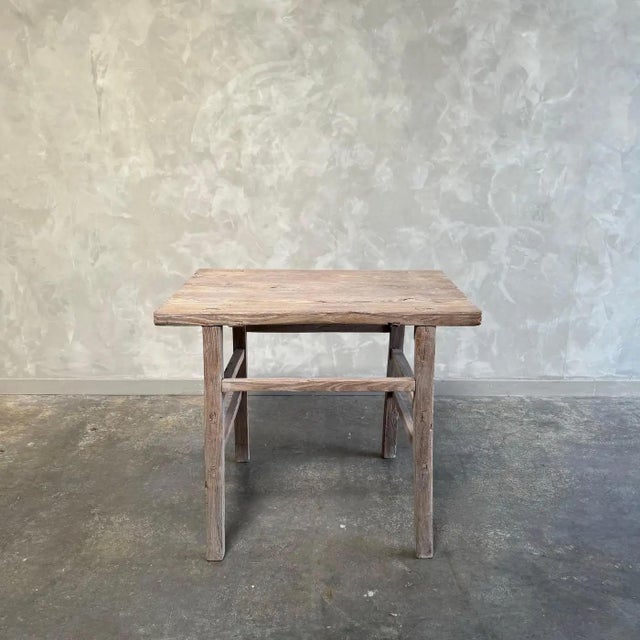 Elm Wood Console Table For Sale - Image 9 of 9