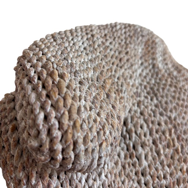 Vintage Jute Rope Large Table Fish Sculpture For Sale In Chicago - Image 6 of 7