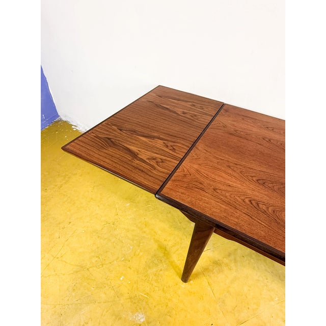 Vintage Danish Extendable Table in Teak, 1950s For Sale - Image 10 of 12