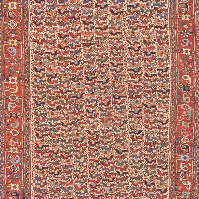 Traditional Antique 20th Century Persian Khamseh Rug With Chicken Motif Design - Rug & Kilim For Sale - Image 3 of 7