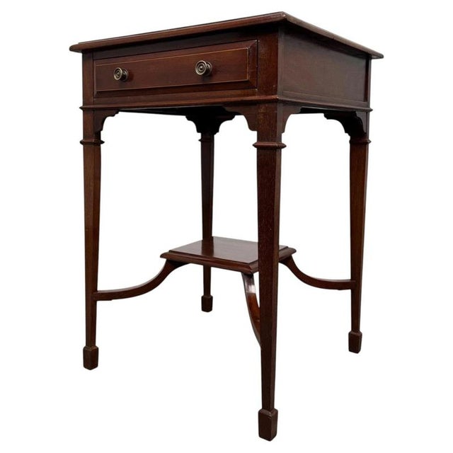 Antique Mahogany Occasional Table, 1890s For Sale - Image 4 of 12