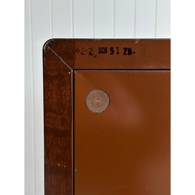 Vintage Norman Bel Geddes for Simmons Steel Chest of Drawers With Removable Mirror & Brass Pulls, C. 1930s For Sale - Image 16 of 18