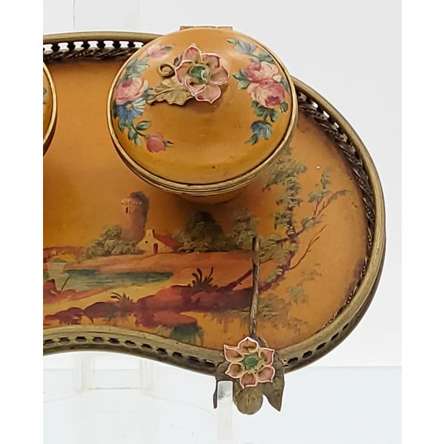 CIrca 18th Century Vernis Martin Ink Stand, France For Sale In San Francisco - Image 6 of 10