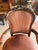 Mid 20th Century Pair of Vintage Walnut Louis XV-Style Upholstered Arm Chairs For Sale - Image 5 of 9