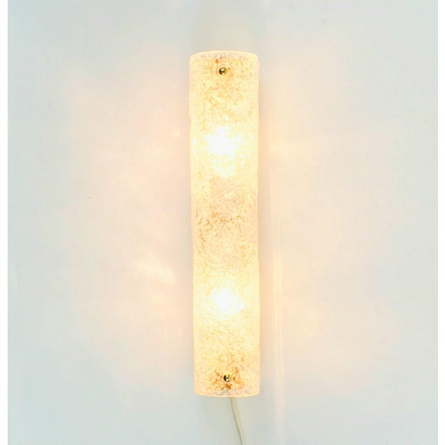 Mid-Century Modern Mid-Century Modern Tubular Murano Glass Wall Lamps from Hillebrand, Germany, 1970s, Set of 2 For Sale - Image 3 of 10