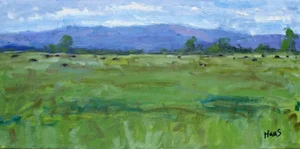 Nevada Contemporary Impressionist Style Landscape Oil Painting