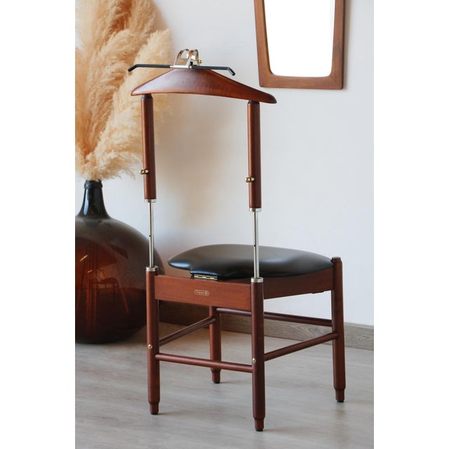 Vintage Italian Valet Stand Chair by Fratelli Reguitti, 1960s For Sale - Image 11 of 18