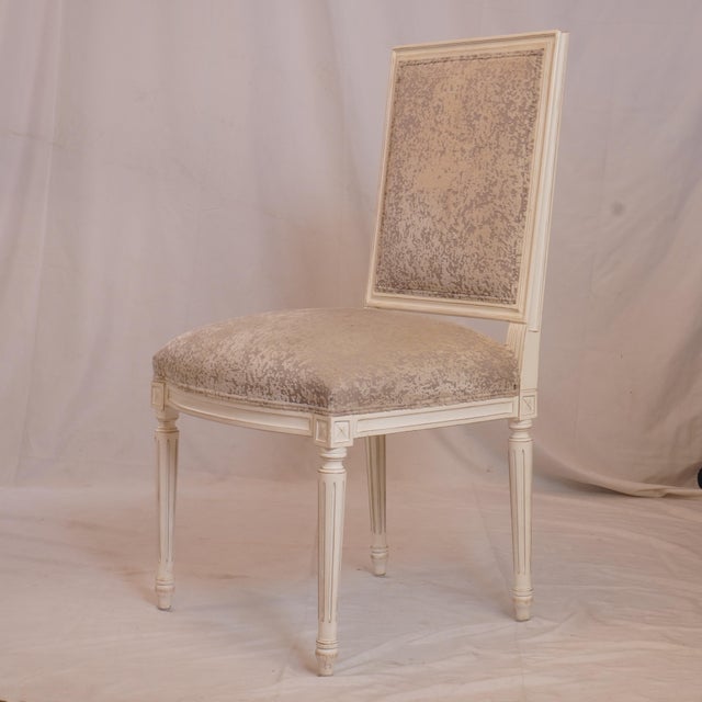 2010s Custom French Louis XVI Style Chairs, Set of 4 For Sale - Image 5 of 6
