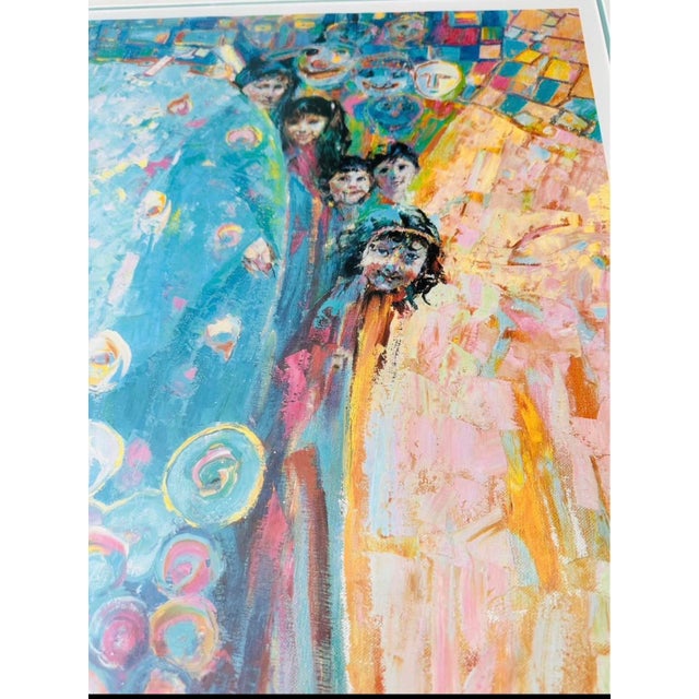 Contemporary 1990s Framed Art Print “Faces” For Sale - Image 3 of 8