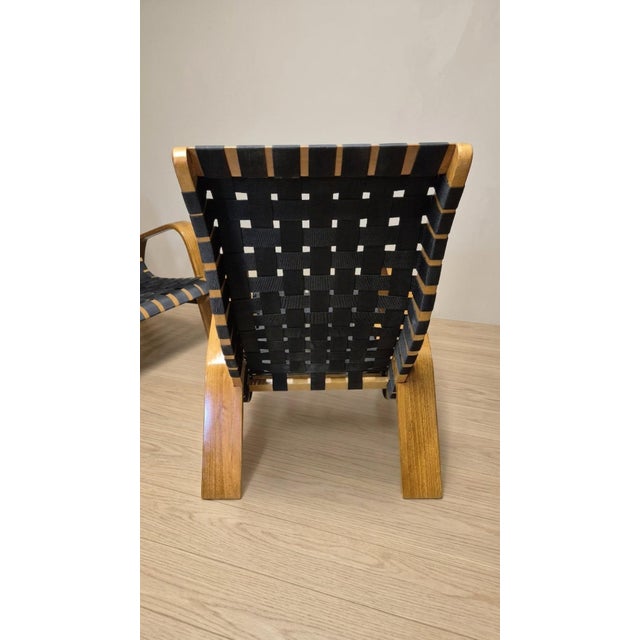 Mid-Century Woven Wood Armchairs, Czechoslovakia, 1950s, Set of 2 For Sale - Image 4 of 10