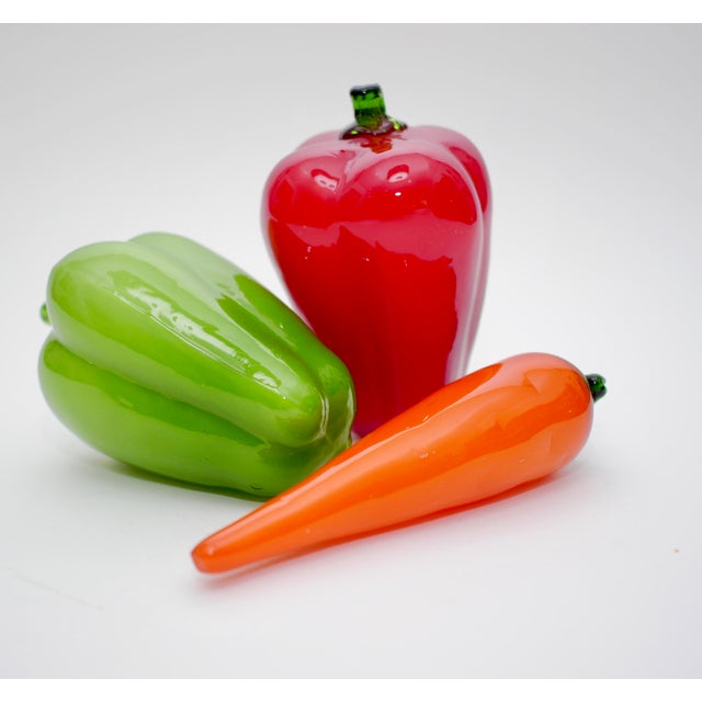 Vintage Murano Hand Blown Glass Vegetables Set of 3 Chairish