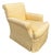 Nancy Corzine Nancy Corzine Alistair English Roll Arm Lounge Club Chair in Yellow Matelasse Fabric For Sale - Image 4 of 6