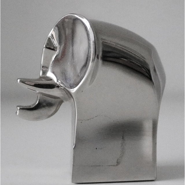 Dansk Mid-Century Silver Plate Animal Elephant Figurine Paperweight. Vintage Dansk silver plate elephant figurine paper...