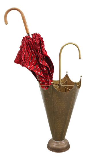 Mid-Century Modern Messing Umbrella Stand, 1960s