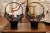 Black Pair of Mid-Century French Painted Iron Hanging Jardinière Baskets With Roses For Sale - Image 8 of 13