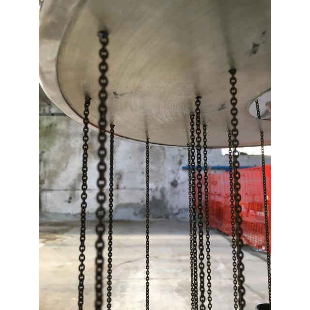 Italian Chrome & Crystal Glass Cascade Chandelier by Gaetano Sciolari, 1970s For Sale - Image 16 of 18