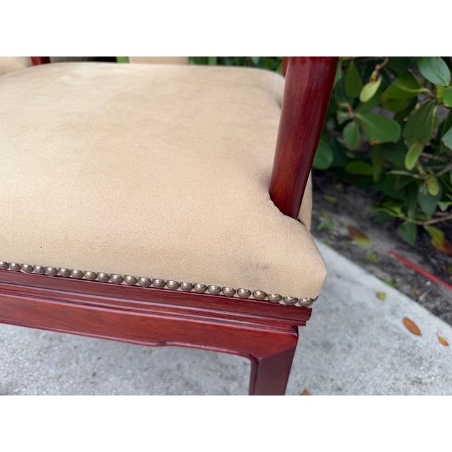 Vintage Chinese Ming Style Rosewood Official’s Hat Armchairs, Pair For Sale - Image 16 of 18