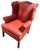 Wood Experience the Pinnacle of American Craftsmanship With This Rare Cognac Leather Wingback Chair by Old Hickory Tanery For Sale - Image 7 of 7