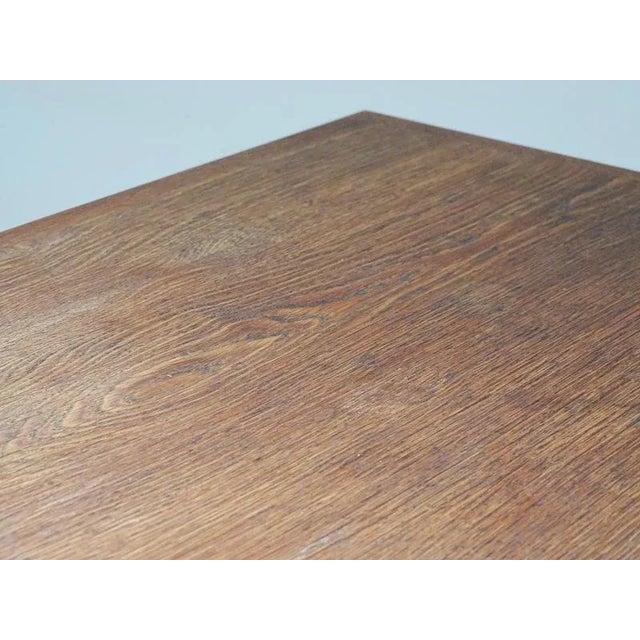 1950s Model 303 Dining Table in Oak and Metal by Hans J. Wegner attributed to Andreas Tuck, Denmark, 1950s For Sale - Image 5 of 16