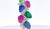 1960s Art Deco 18k Gold Tutti Frutti Pendant Necklace With Gemstones For Sale - Image 4 of 7