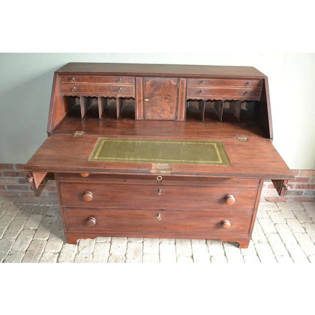 Tan Antique Mahogany Secretaire, 1860 For Sale - Image 8 of 8