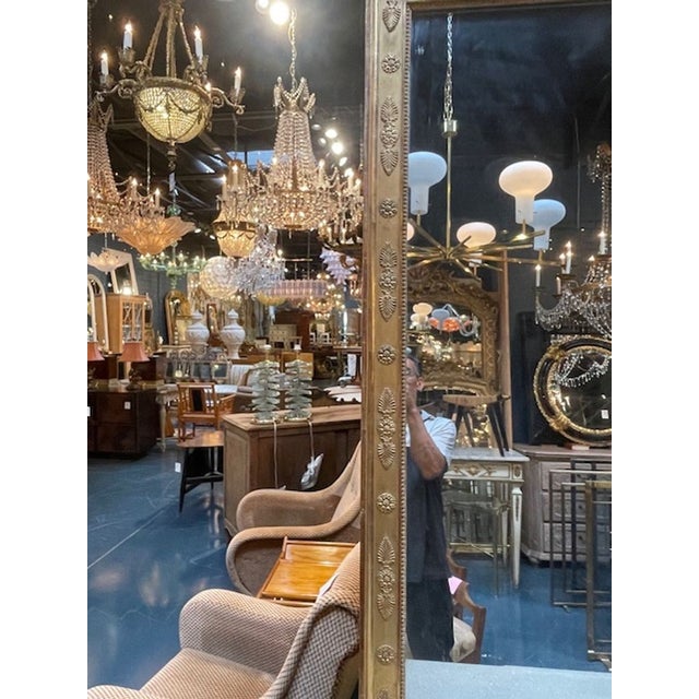 The 19th c. French Napoleon III Giltwood Mirror is a stunning piece of home decor featuring a classic French style. The...