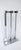 Albrizzi Style Metal Chrome and Lucite Fireplace Tools, Set, Late 20th Century For Sale - Image 9 of 10