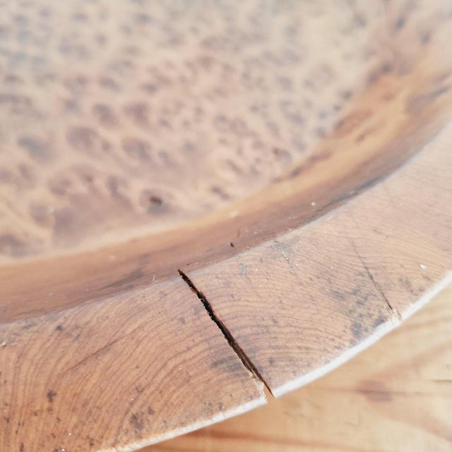 Large North African Wooden Thuya Burl Dough Bowl, 1970s For Sale - Image 16 of 18