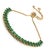 Modern Emerald Glow Adjustable Gold Bracelet For Sale - Image 3 of 7