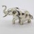 1980s Vintage Italian Handmade Silver Elephant Figurine, 1980s For Sale - Image 5 of 12