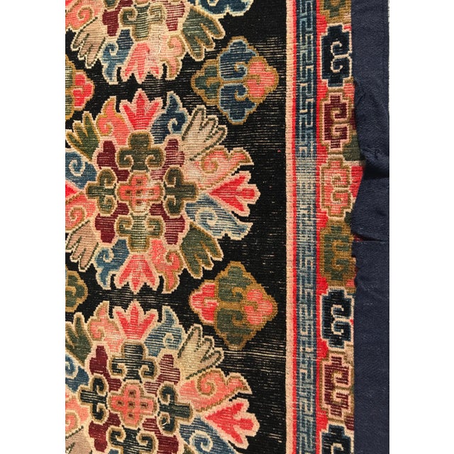Late 19th Century Tibetan Floral Rug-2′11″ × 5′3″ For Sale - Image 11 of 13
