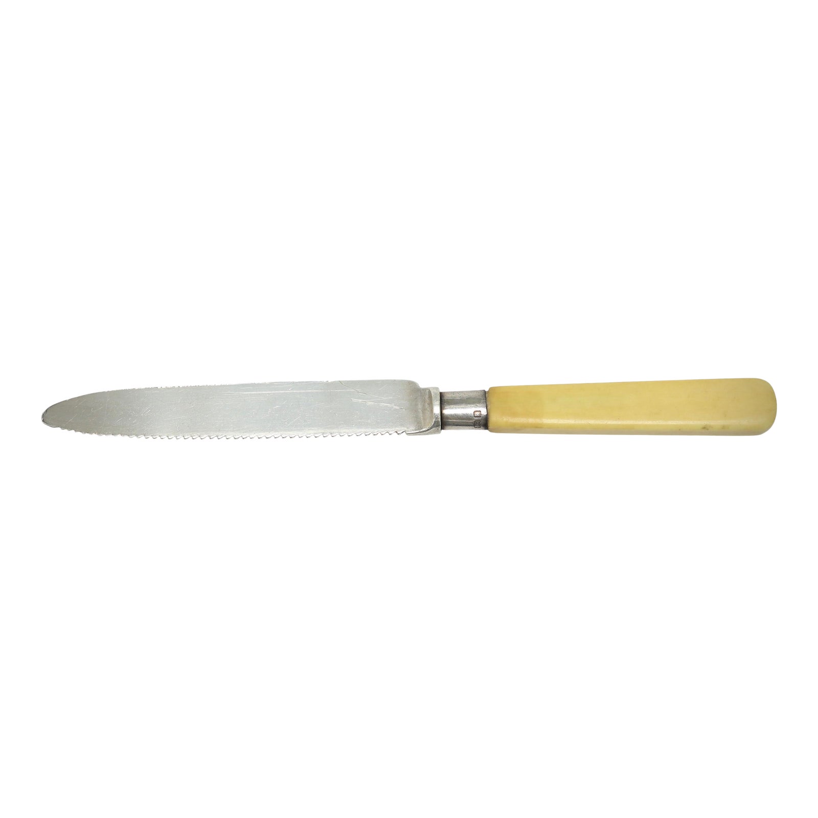 D 1906 English Cake Knife W Sterling Silver Blade Chairish