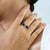 4 Carat Natural Blue Sapphire Toi Et Moi Cockrtail Ring Size 5.5 in 18k Gold For Sale - Image 10 of 16