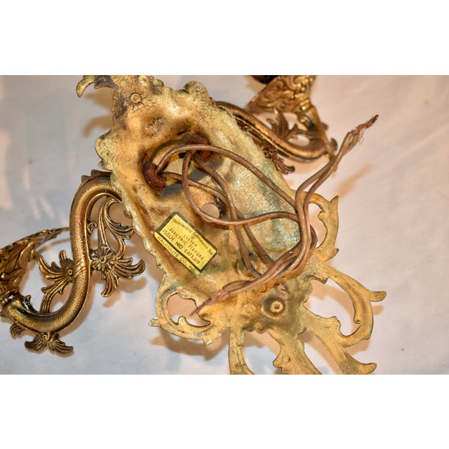 Circa 1960's Pair of Halcolite Wall Sconces For Sale - Image 10 of 11
