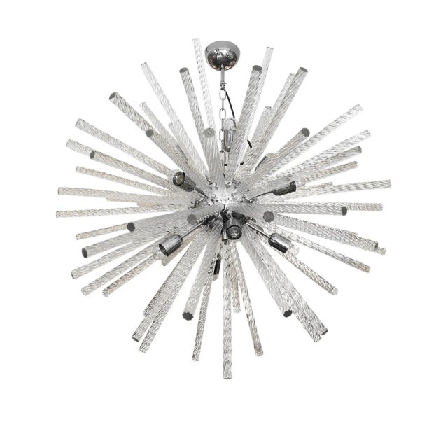 Italian Modern Murano Sputnik Ceiling Light For Sale - Image 6 of 6