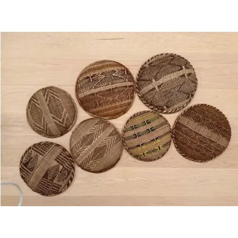 Lot of 7 Baskets Tonga Region, Africa For Sale - Image 4 of 6