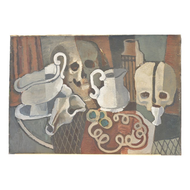 Still Life, Signed Wolf, 1953 For Sale