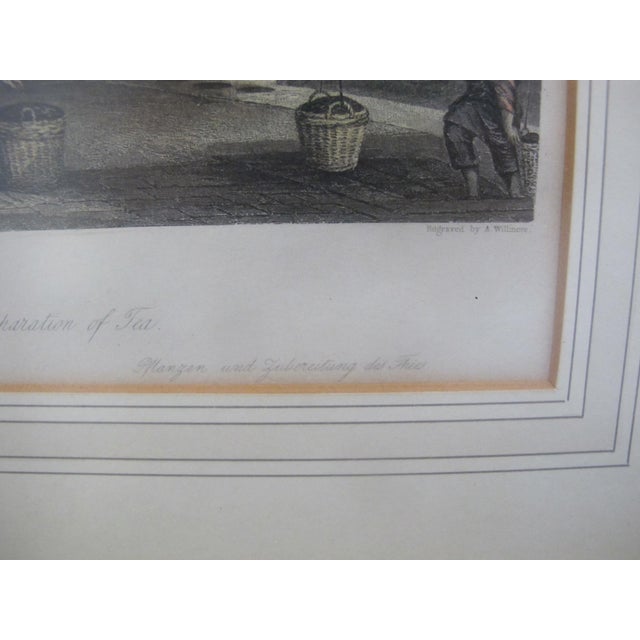 Thomas Allom 19thc Hand Colored Engraving Chinese Culture & Preparation of Tea For Sale In Portland, OR - Image 6 of 8