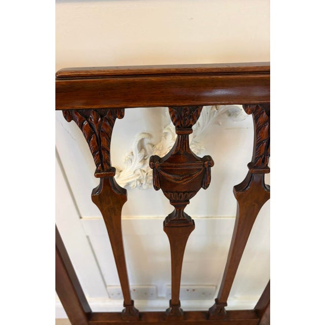Antique Victorian English Mahogany Dining Chairs, 1880, Set of 8 For Sale - Image 11 of 15