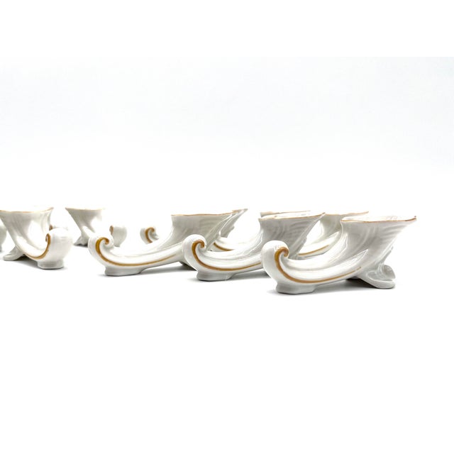 Ceramic Art Deco Porcelain Knife Bench and Lounger by Oscar Schlegelmilch, 1920s, Set of 12 For Sale - Image 7 of 14