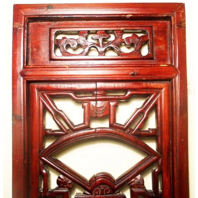 Early 19th Century Antique Chinese Screen PanelsCunninghamia Wood - A Pair For Sale In Dallas - Image 6 of 11