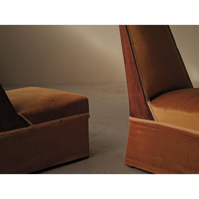 Art Deco Slipper Chairs, 1930, Set of 2 For Sale - Image 10 of 14