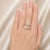 Modern Late 20th Century 18K Yellow Gold Oval Solitaire Diamond Bypass Cocktail Ring, Size 7 For Sale - Image 3 of 3