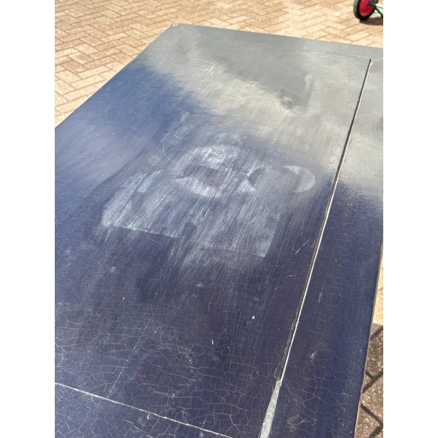 Black Lacquer and Brass Cupboard with 3 Drawers For Sale - Image 6 of 12