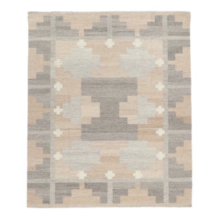 2010s Swedish Deco Style Kilim Rug, 08'02 X 09'10 For Sale