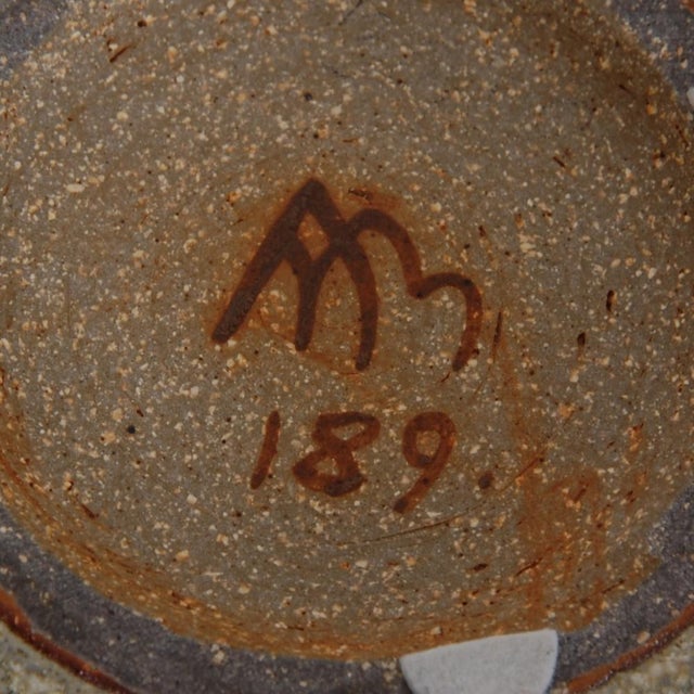 Green Stoneware Bowl by Arne Bang For Sale - Image 6 of 7